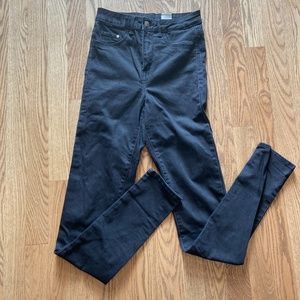 H&M High Waisted Black Jegging